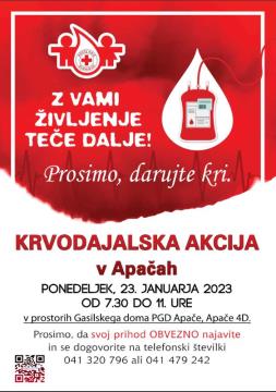 KRVODAJALSKA AKCIJA APAČE_JANUAR 2023